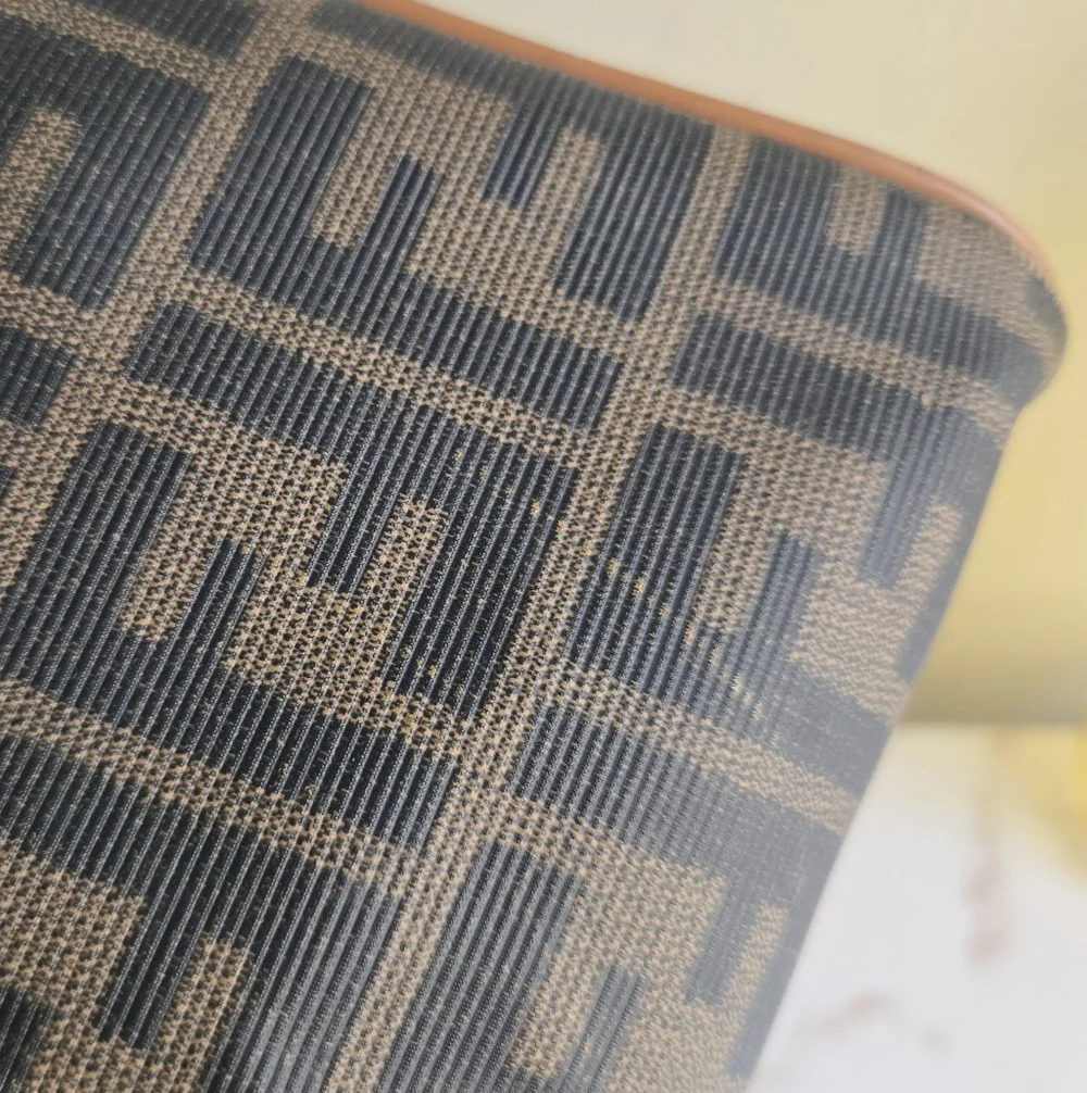 ⛔️SOLD⛔️Vintage Fendi Zucca Brown Monogram Canvas Top Handle Boston Bag - Picture 10 of 16